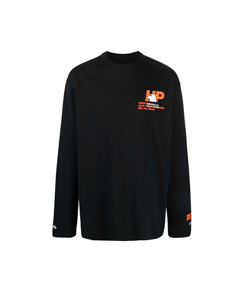 Light Blue Logo Black Shirt