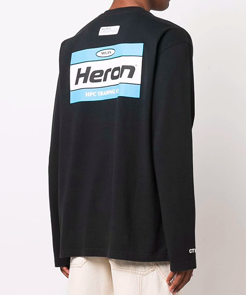 Light Blue Logo Black Shirt