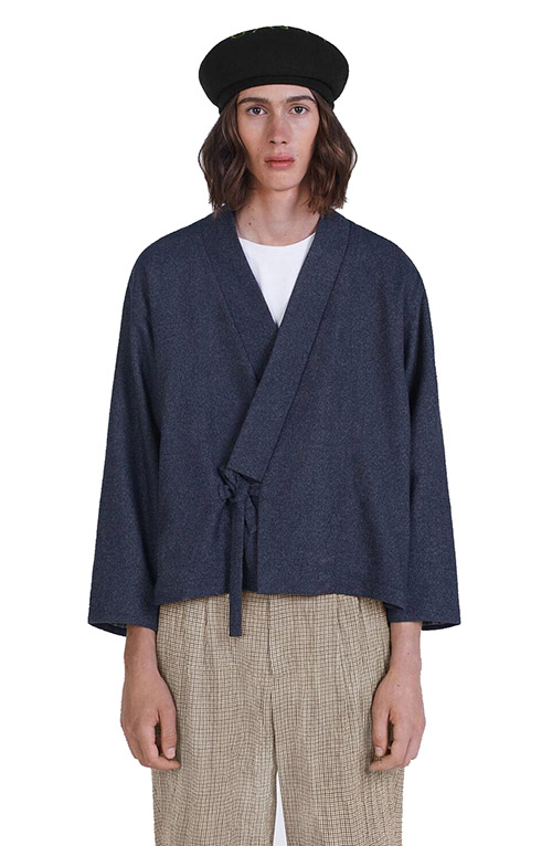 Midnight Blue Kimono Jacket