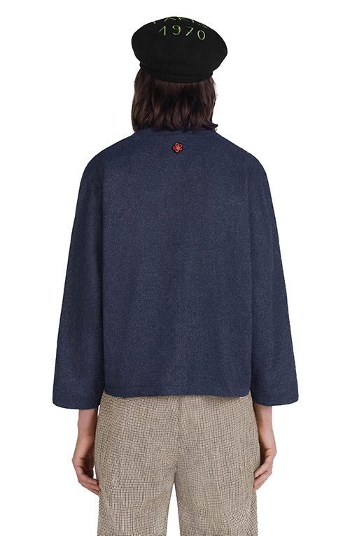 Midnight Blue Kimono Jacket