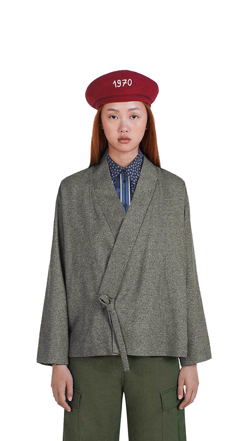 Anthracite Kimono Jacket