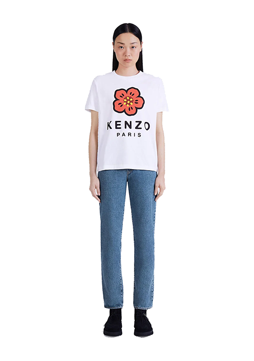 Boke Flower Logo White T-shirt