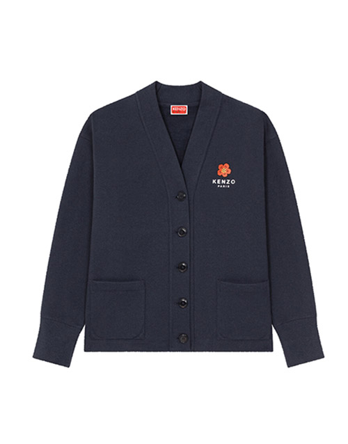 Midnight Blue Sweatshirt Cardigan