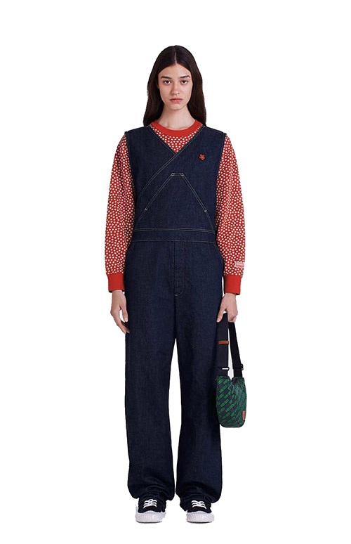 Denim V-Neck Jumpsuit