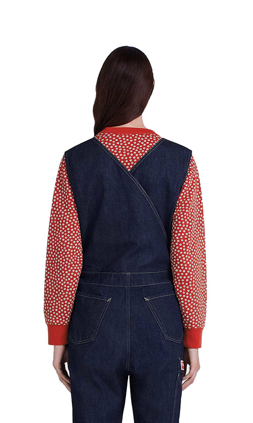 Denim V-Neck Jumpsuit