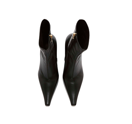 Wedge Ankle Black Boot