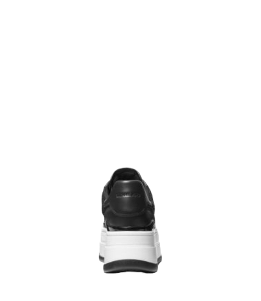 Hayes Lace Up Scuba/Hot Fix Stones Black Platform Sneakers