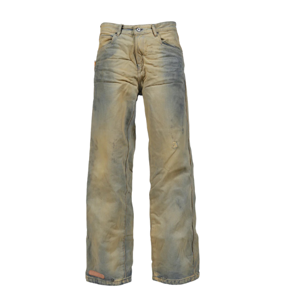 Leather Hand Ebisu Jeans
