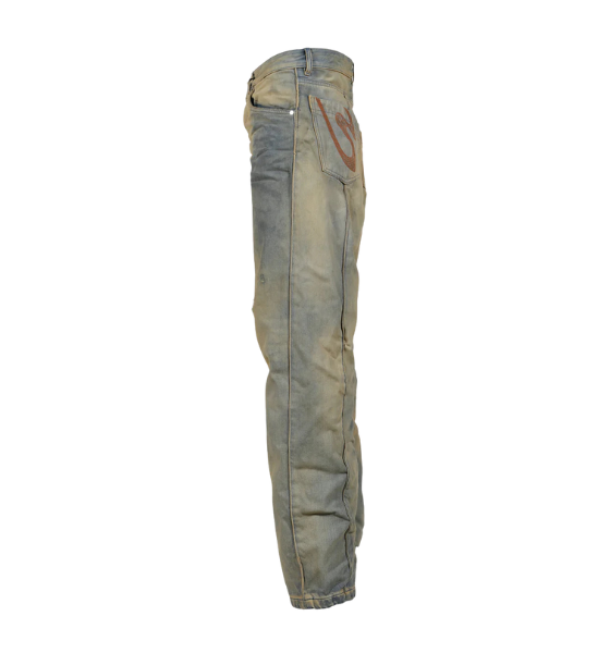Leather Hand Ebisu Jeans