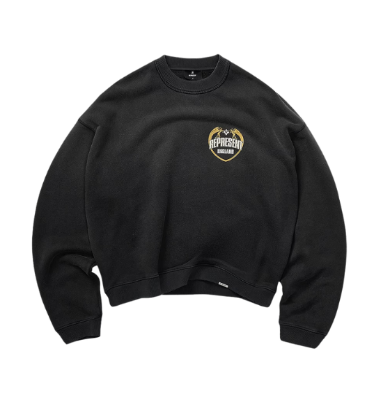 Dark Grey Represent Angel Border Sweatshirt