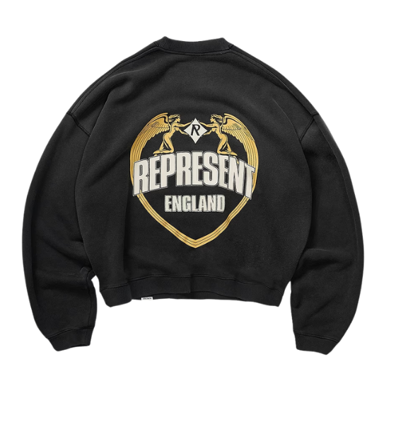 Dark Grey Represent Angel Border Sweatshirt