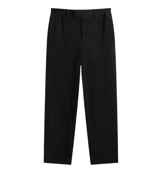 Washed Black Ribbed Hybrid Pants