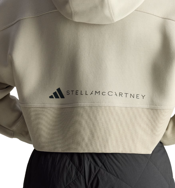 Grey aSMC Crop Hoodie