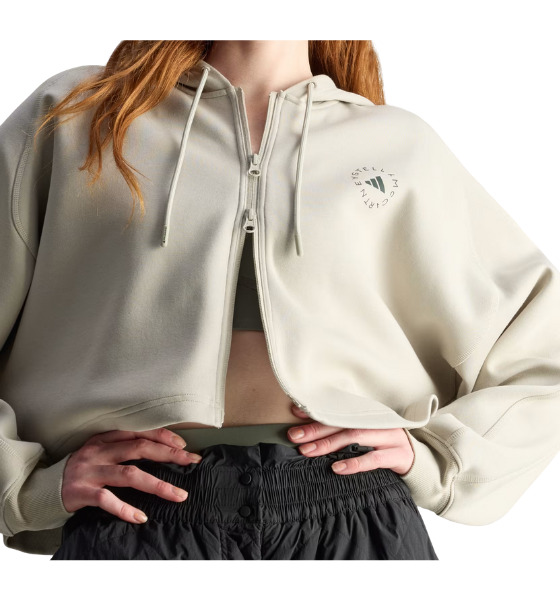 Grey aSMC Crop Hoodie