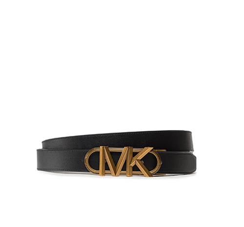 31MM Gold Logo Reversible Brown Black Stadium Belt