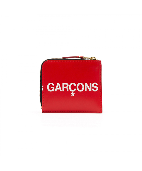 Huge Logo Red Leather Wallet