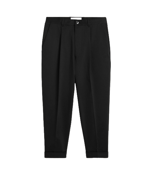 Carrot Oversized Black Trousers