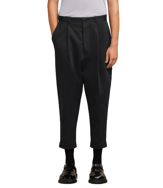 Carrot Oversized Black Trousers