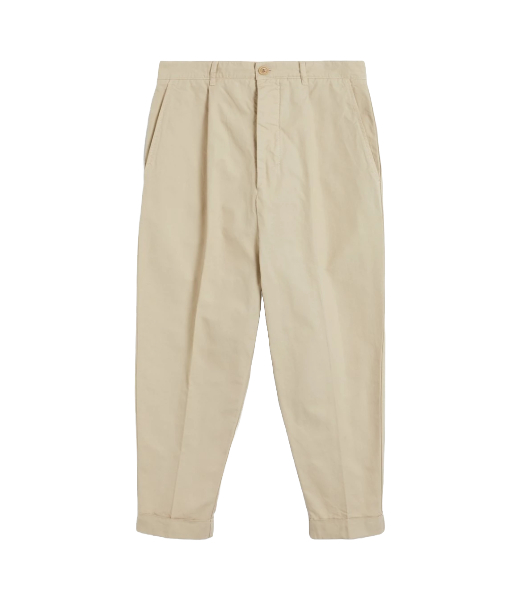 Carrot Oversized Beige Trousers