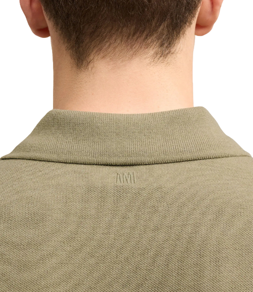 Red Ami De Coeur Sage Pique Polo Shirt