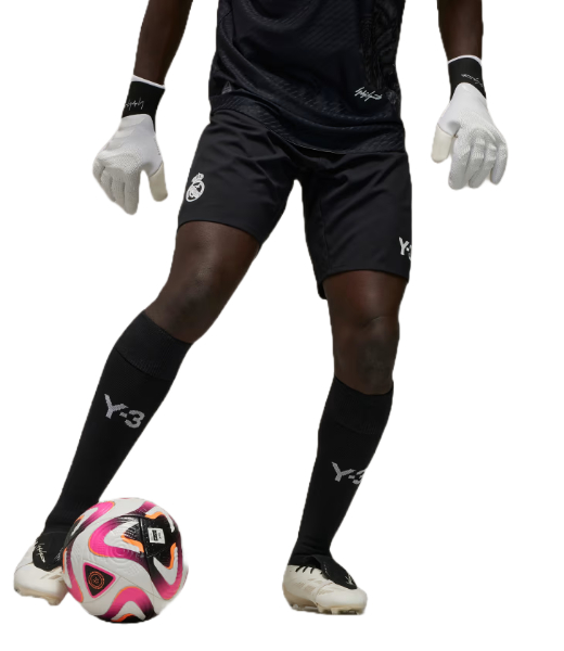 Y3 X REAL MADRID REAL4 Black Shorts
