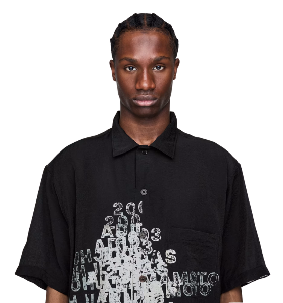 Black Gfx Lng Shirt Ss