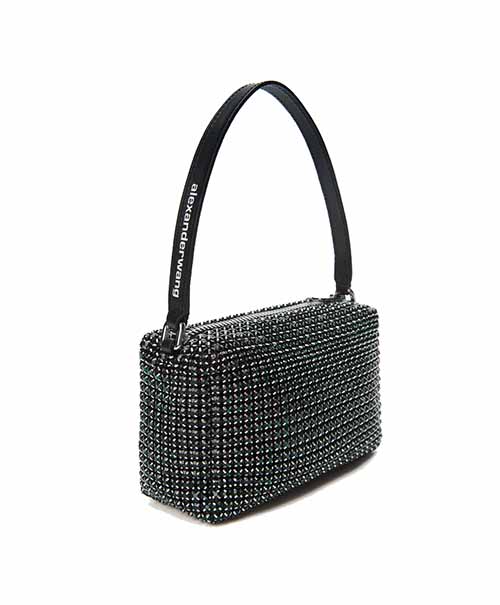 Olivine Heiress Medium Pouch With Crystals