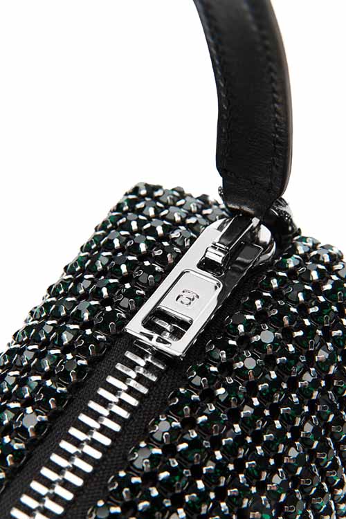 Olivine Heiress Medium Pouch With Crystals