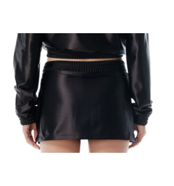 Mini Black Skort