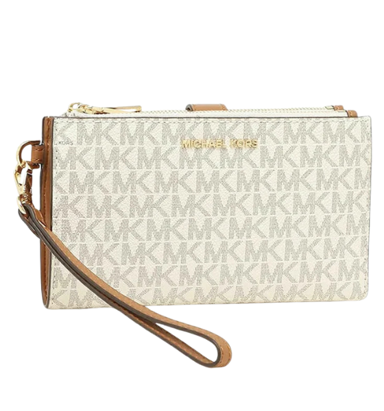 Jet Set Vanilla DBLZP Wristlet Wallet
