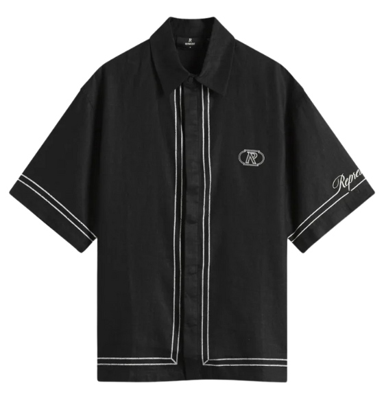 Jet Black Border Shirt