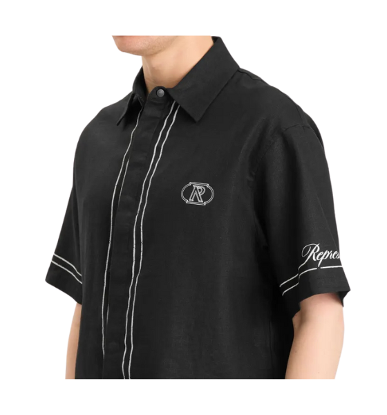 Jet Black Border Shirt