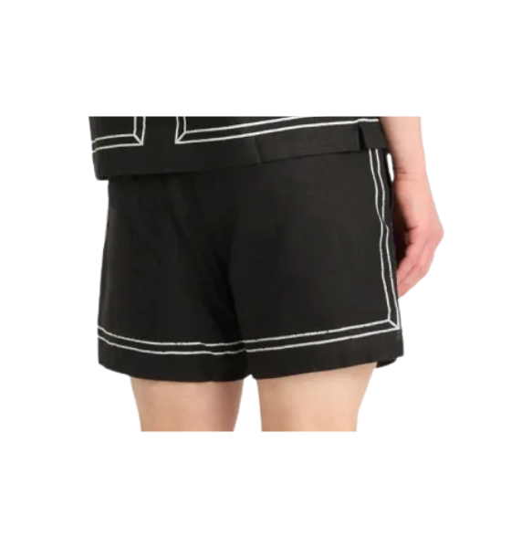 Jet Black Border Short