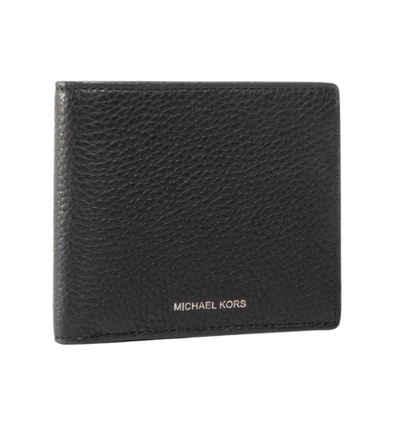 Black Billfold W Coin Pocket Wallet
