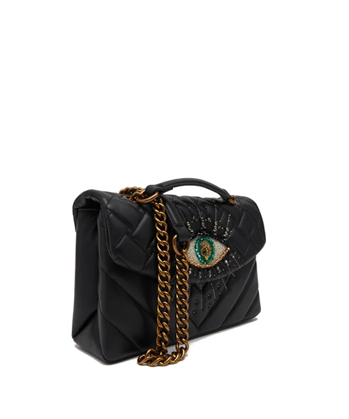 Black Leather Kensington Eye Bag