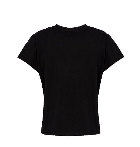 Logo Strass Black T-Shirt