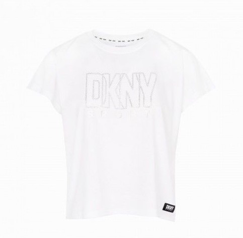Logo Strass White T-Shirt