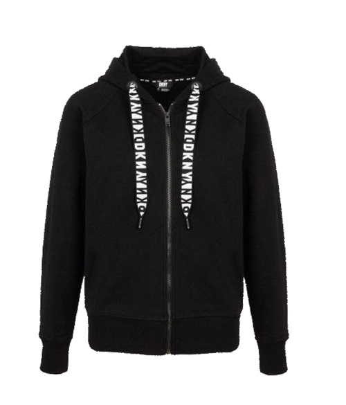 Logo Black Jacket Hooded