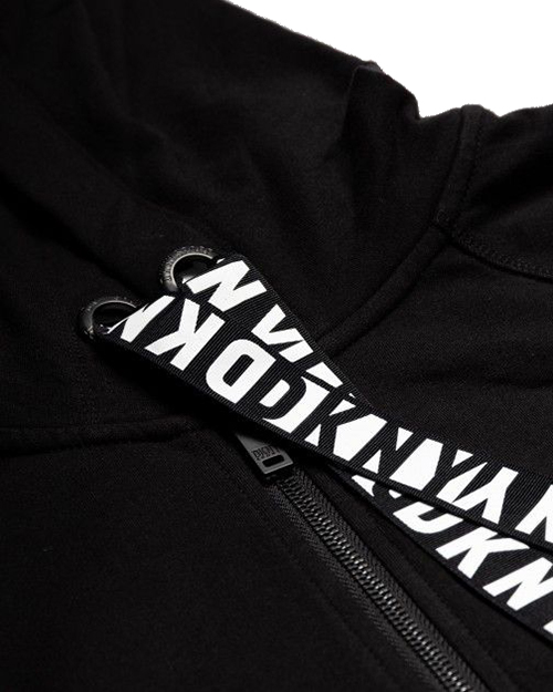 Logo Black Jacket Hooded