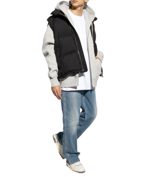 Sleeveless Black Down Water Repellent Jacket