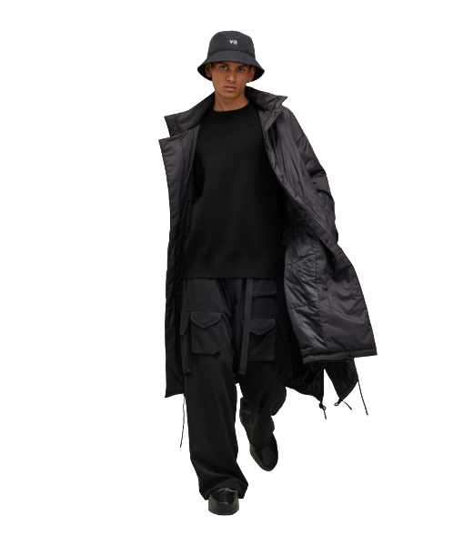 Padded HD Black Parka