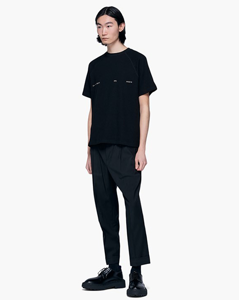 HELIOT EMIL TEXTURED FABRIC T-SHIRT w.PRINT