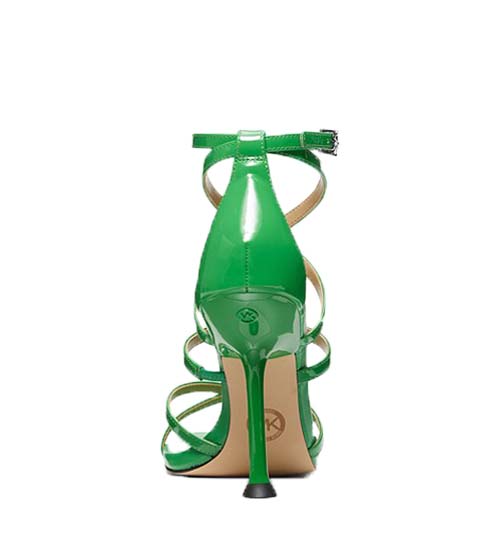 Imani Green Patent Leather Strappy Sandal