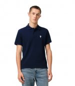 Navy Cotton Ami De Coeur Polo Shirt