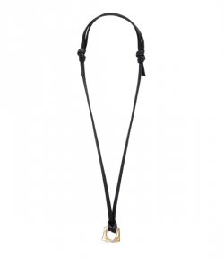 Gold Brass Dune Square Necklace