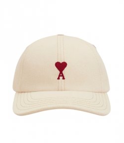 Creme Cap Red Heart