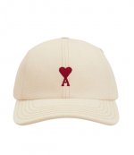 Creme Cap Red Heart