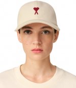 Creme Cap Red Heart