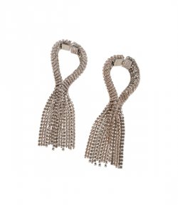 Silver Pink Boucle D Orell Hoop Earings