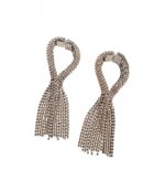 Silver Pink Boucle D Orell Hoop Earings